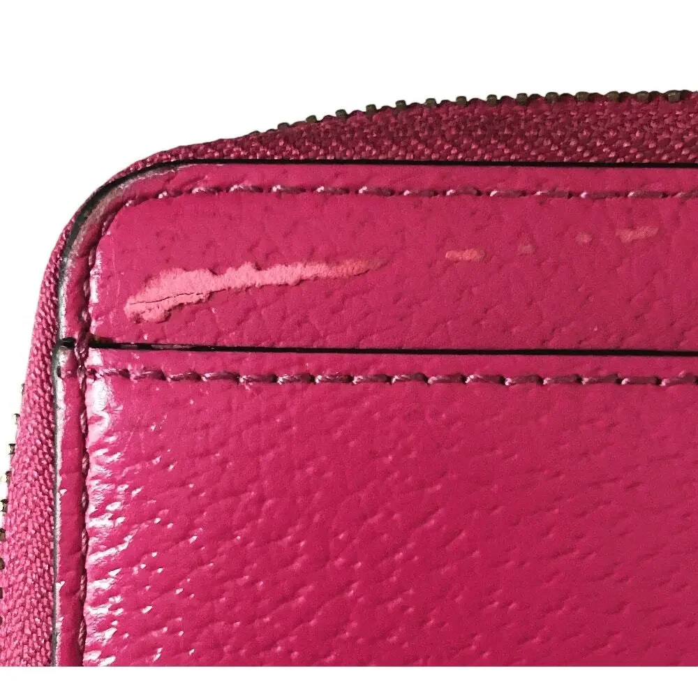 Kate Spade Layton Wellesley Leather Wallet Wristlet Hot Pink